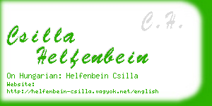 csilla helfenbein business card